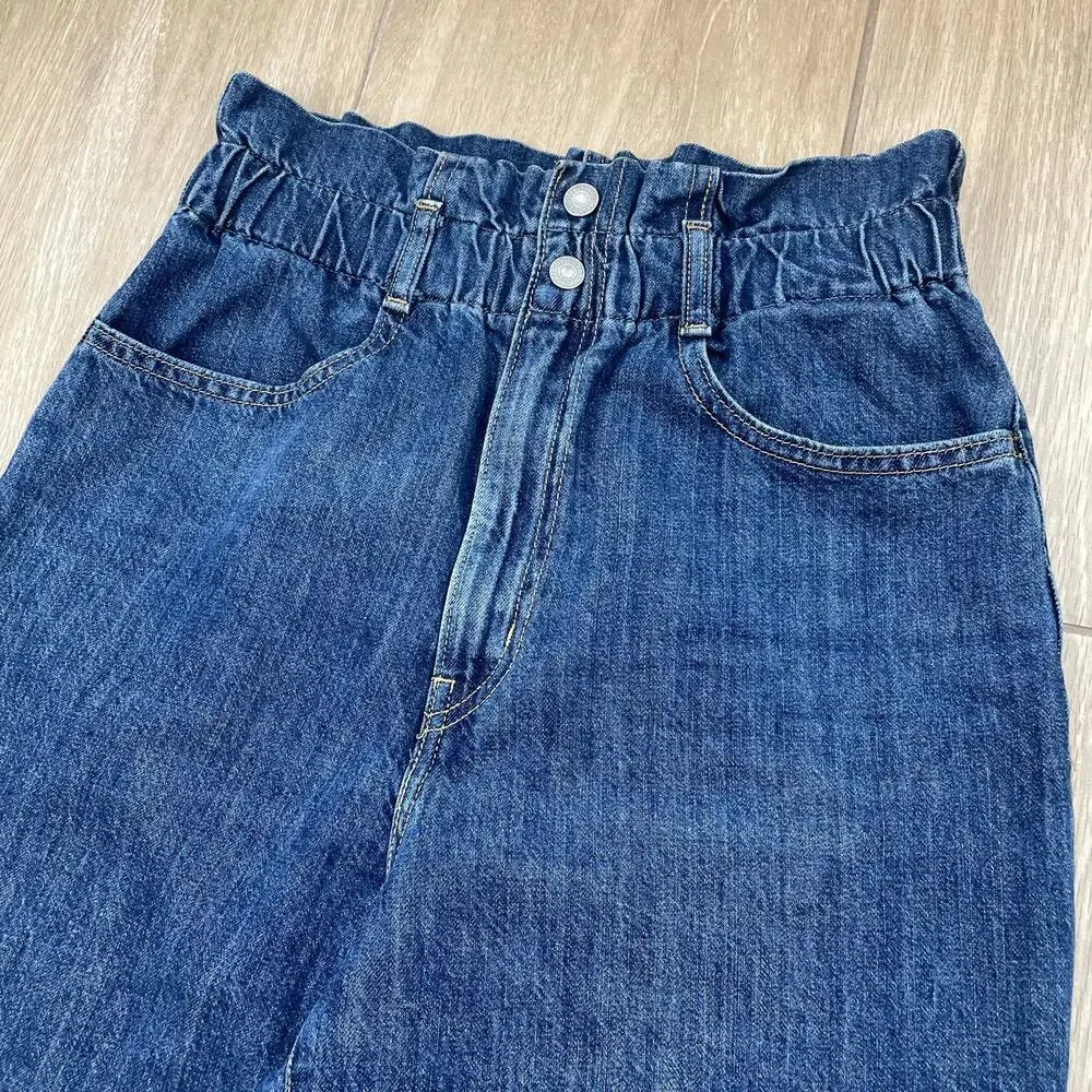 Levi's High Loose Taper Jeans Women's 27 Paperbag High Rise 100% Cotton Blue